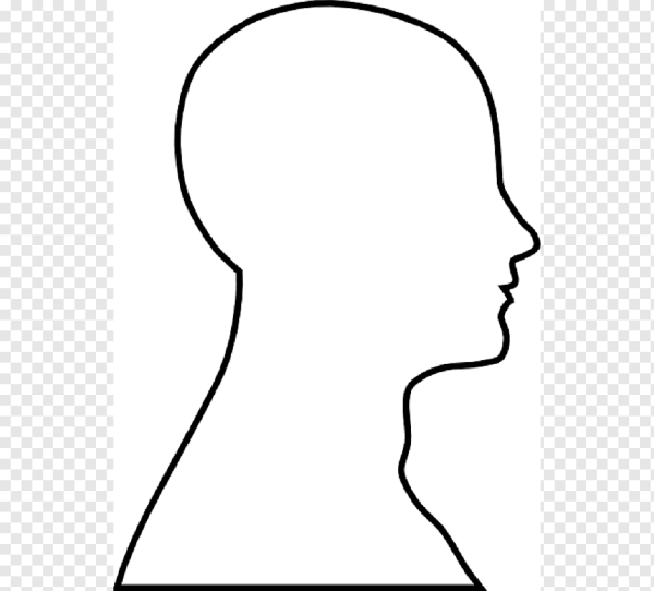 Очертание головы человека