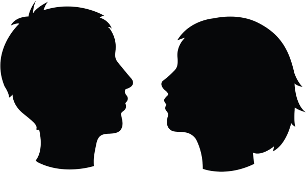 Мужской и женский профиль