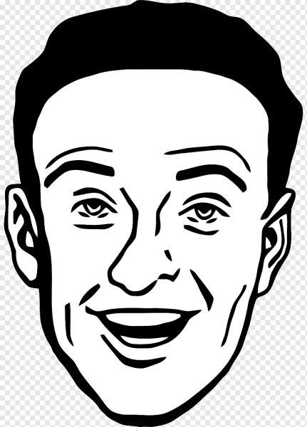 Лицо человека чб