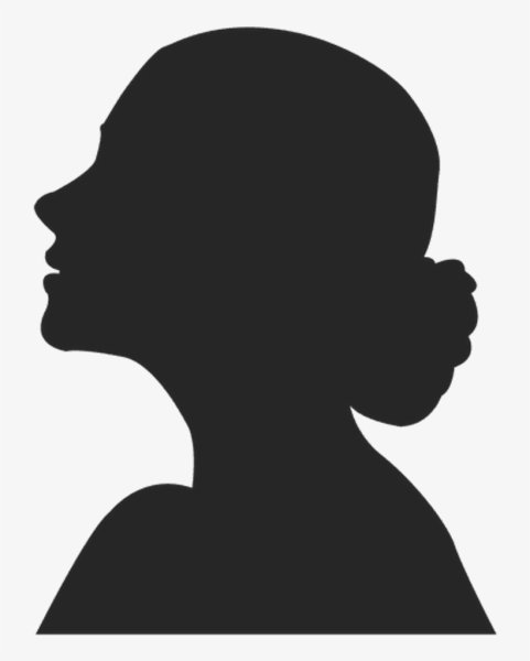 Силуэт женской головы