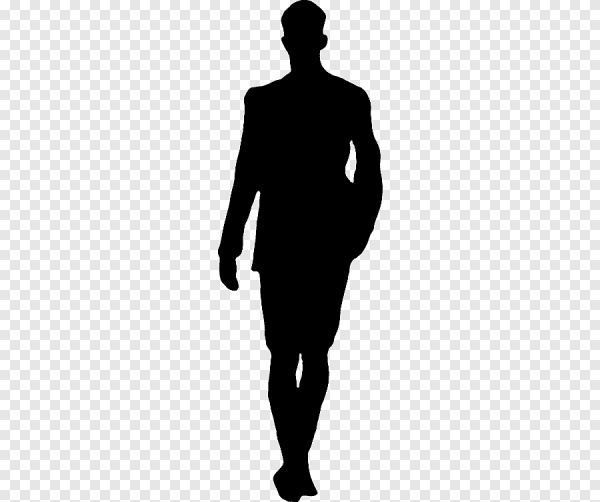 Черная фигура человека