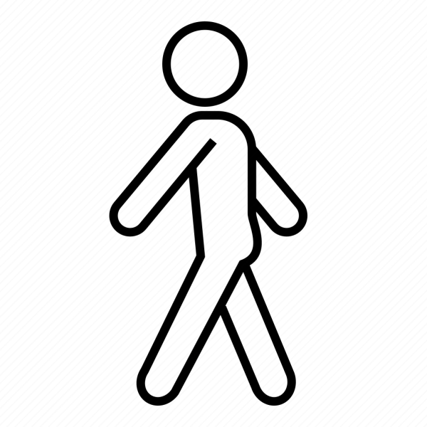 Пиктограмма человек идет