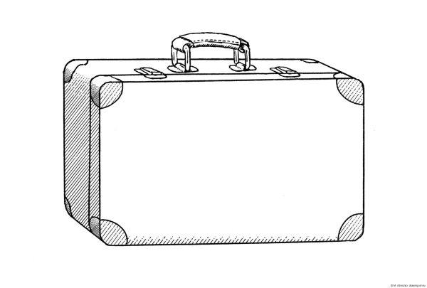 Чемодан раскраска