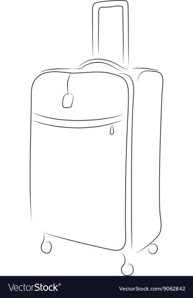 Чемодан рисунок