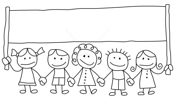 Раскраска Дружба народов для детей