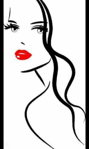 Силуэт женского лица