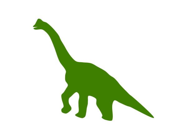 Силуэт динозавра для вырезания