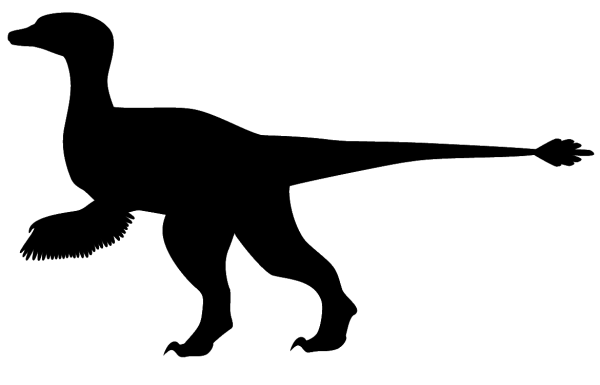 Велоцераптор силуэт