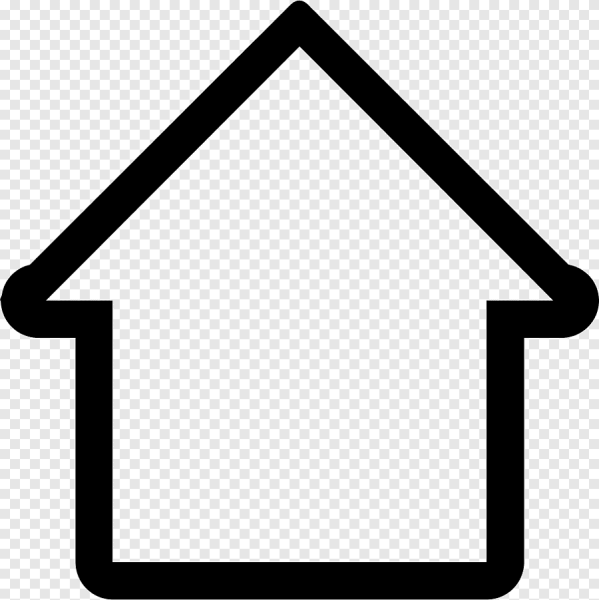 Контур дома на прозрачном фоне