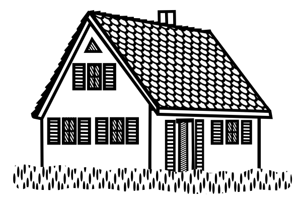 Домик рисунок