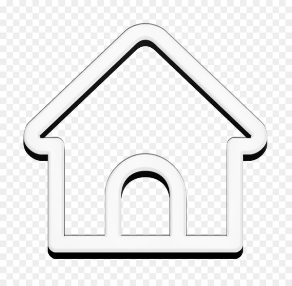 Иконка домик белый
