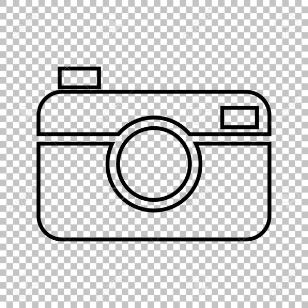 Символ фотоаппарата на прозрачном фоне