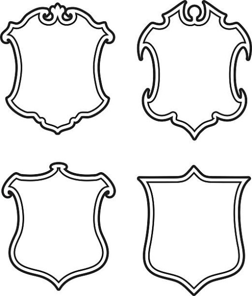 Геральдический щит с вензелями