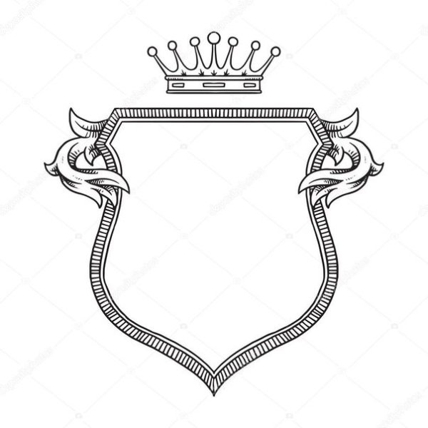 Геральдический щит с вензелями