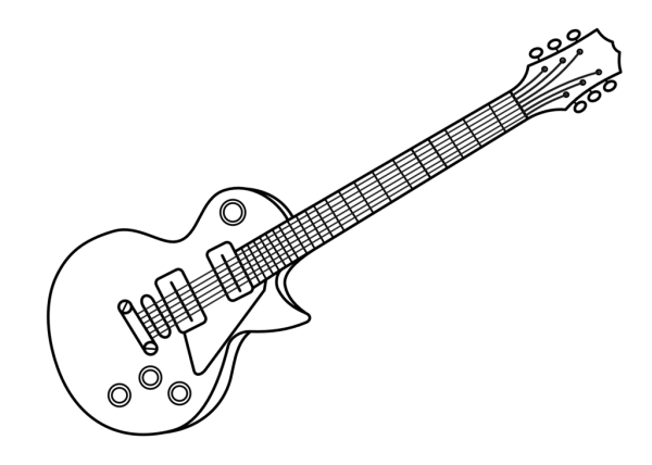 Gibson les Paul рисунок