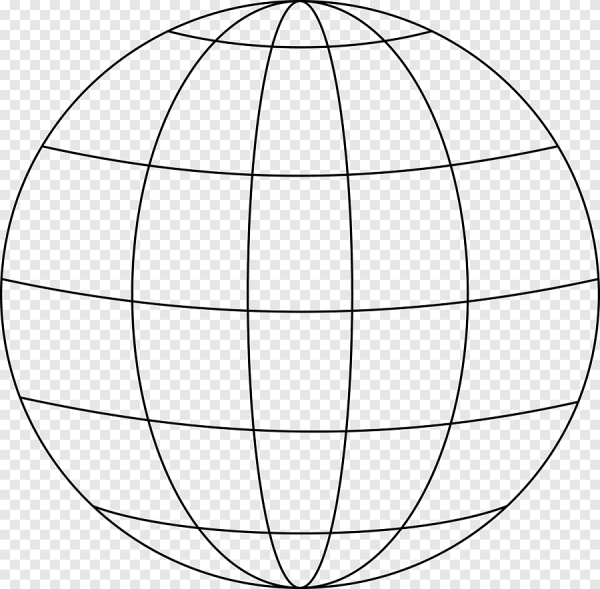 Меридианы и параллели на глобусе