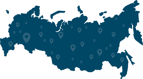 Карта России контур