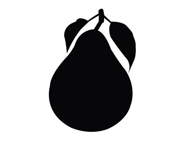 Фрукты силуэт