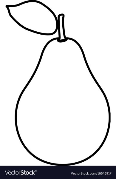 Груша очертание