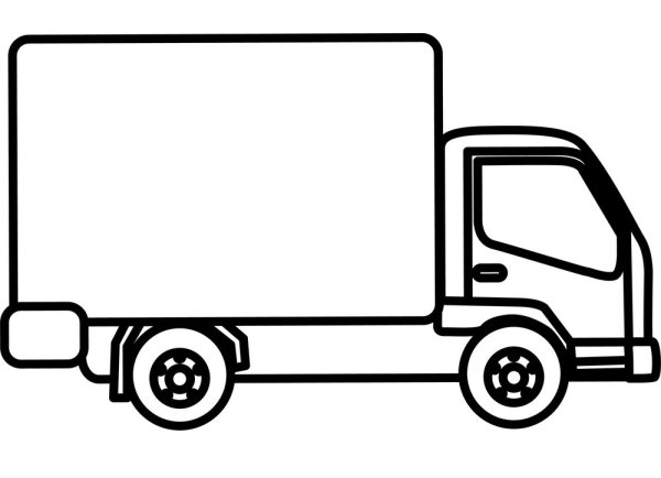 Грузовик Фотон в векторе