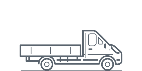 Газель сбоку грузовая вектор