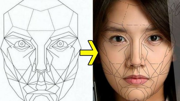 Золотое сечение лица Джоли