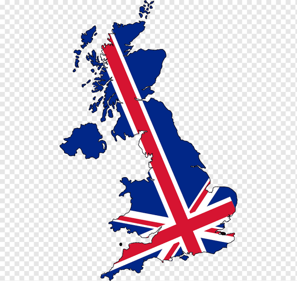 Великобритания на белом фоне