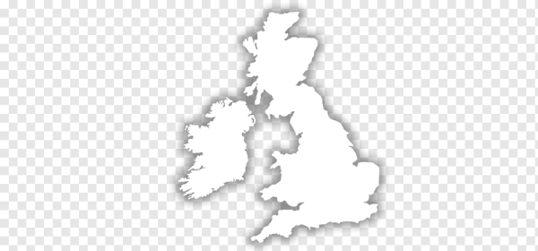 Карта Великобритании на белом фоне