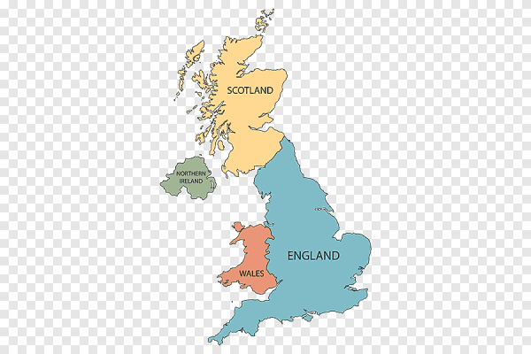 Англия и Шотландия на карте