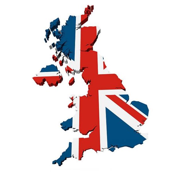 Флаг Великобритании контур