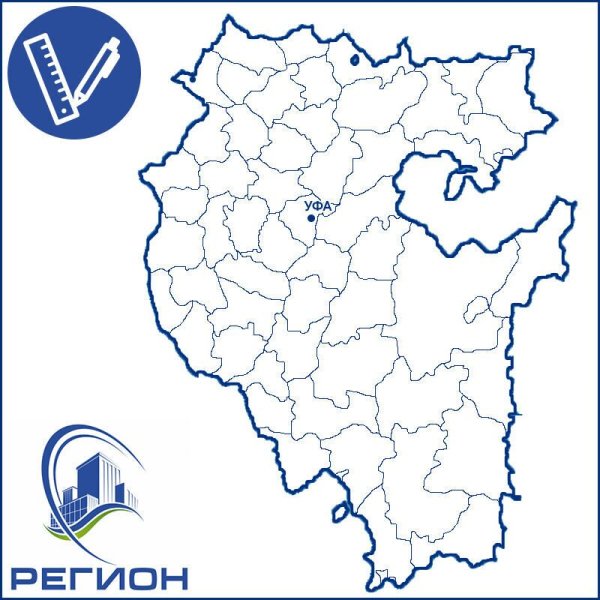 Карта Башкирии контур