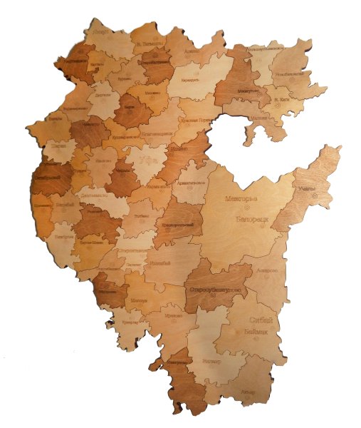 Карта Башкортостана