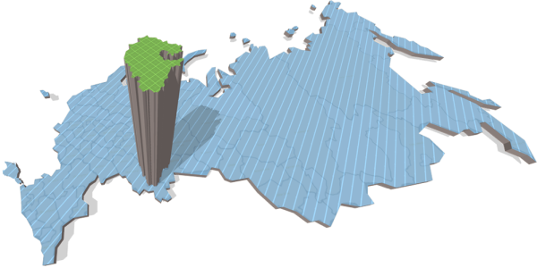 Карта Башкирии 3д