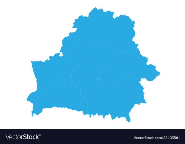 Карта Беларуси контур