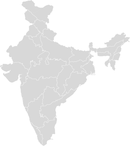 Индия на карте без фона