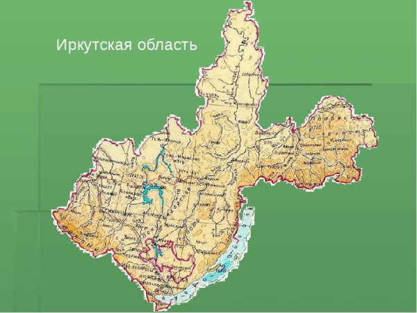 Карта Иркутской области