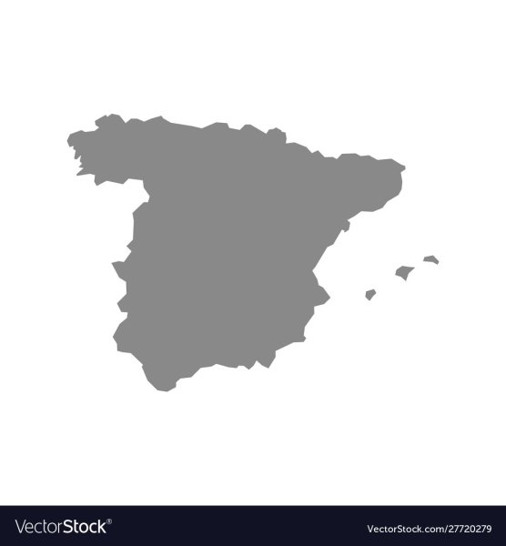 Карта Испании вектор