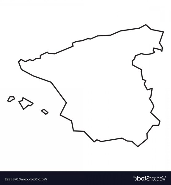 Испания контур страны