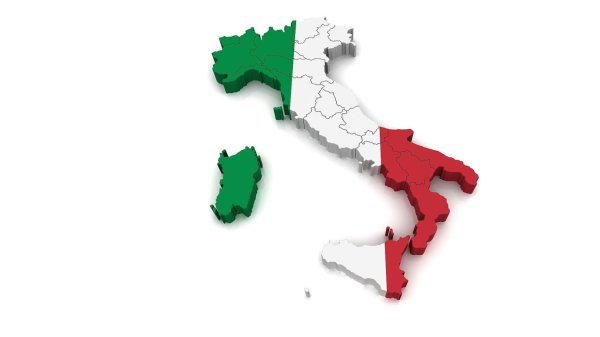 Италия флаг и полуостров