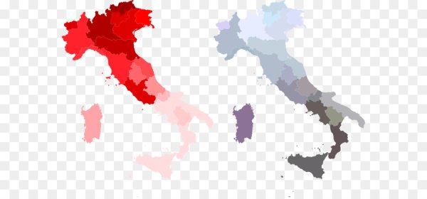 Италия карта прозрачная