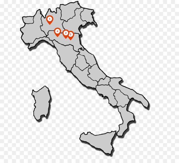 Карта Италии