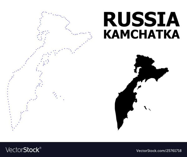 Полуостров Камчатка очертания