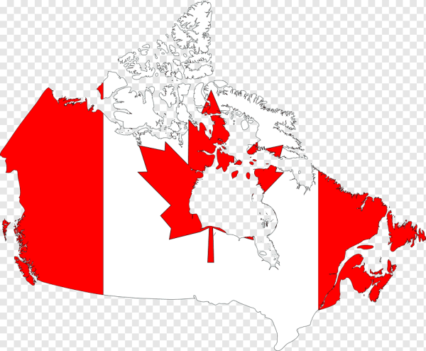 Canada Flag Map