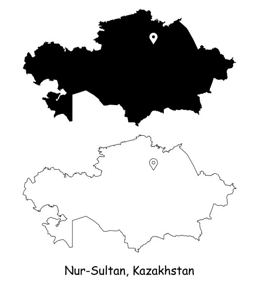 Казахстан на карте