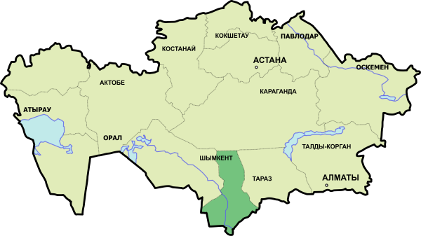 Карту Казахстана карту Казахстана