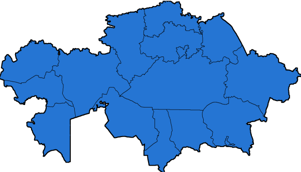 Казахстан на карте