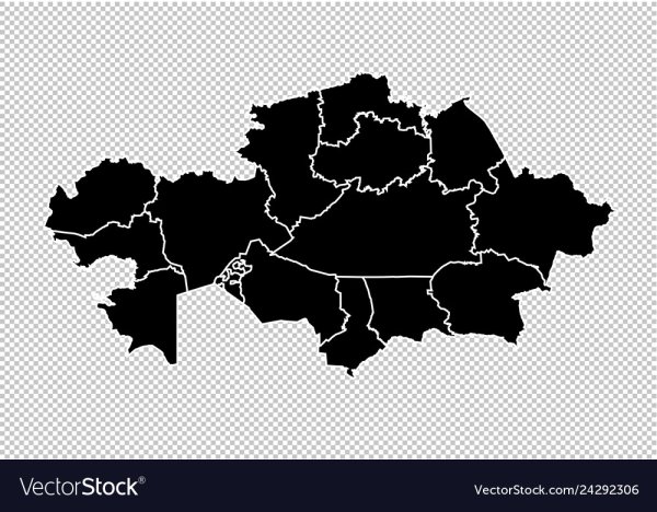 Карта Казахстана вектор