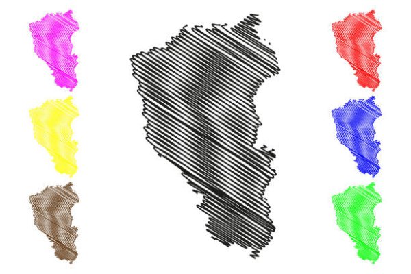 Кемеровская область контур вектор