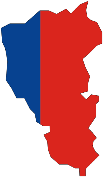 Карта Кузбасса контур