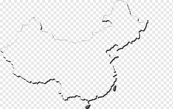 Контур границ Китая
